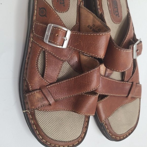 Men's‎ Brown Born Sandles 10/42  M/W W6032-L5 - Picture 9 of 10